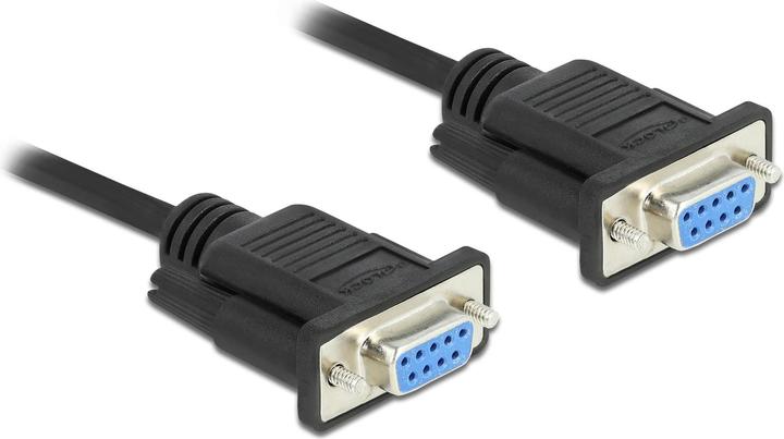 Immagine prodotto Delock Cavo seriale RS-232 D-Sub 9 femmina a femmina null modem con alloggiamento del connettore sottile (1 m)