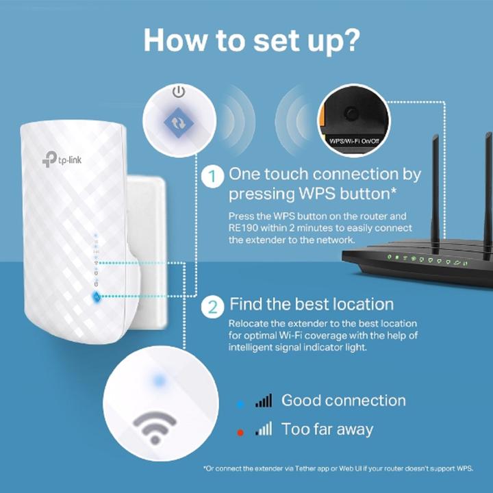 Image du produit TP-Link RE190 (433 Mbit/s, 300 Mbit/s)