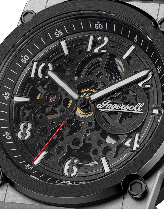 Immagine prodotto Ingersoll 1892 Ingersoll I16601 Herrenuhr Ingersoll Anvil Automatik 46mm 5ATM (Orologio scheletrato, 46.50 mm)