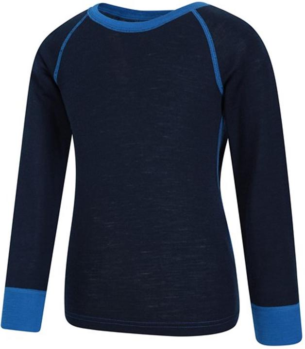Immagine prodotto Mountain Warehouse Top per bambini/ragazzi Merino II con collo rotondo a contrasto (98)