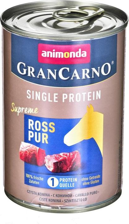 Immagine prodotto animonda GranCarno SING. PRO. SUPR. Cavallo puro 400g (Adulto, 1 pz., 400 g)