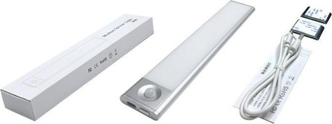 Lighty Sensor lamp - Cordless LED light strip with motion detector (23 cm) - Warm light