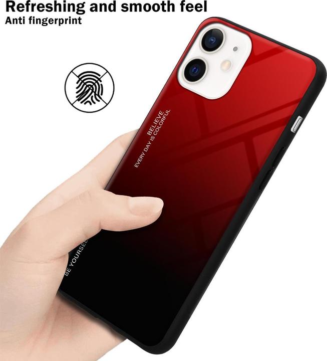 Image du produit Cadorabo Couverture en verre TPU 2 couleurs (Apple iPhone 12 mini)