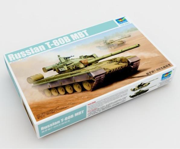 Actual product image Trumpeter Russian T-8oB MBT