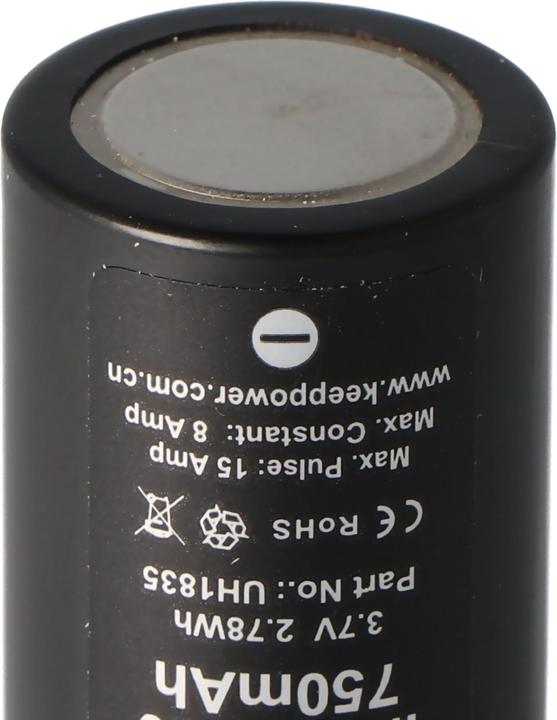 Actual product image Keeppower Battery IMR18350 (1 pcs., 18350, 750 mAh)
