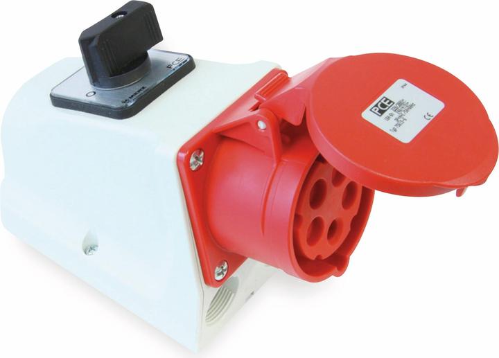 Image du produit PCE 75925-6 Prise murale avec interrupteur 32A 5p 6h IP44