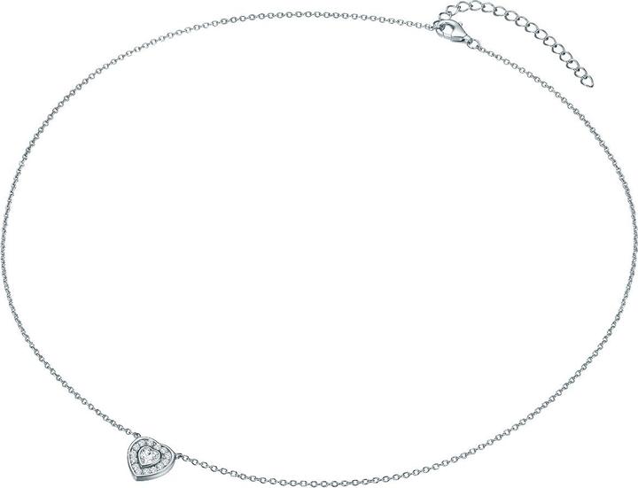 Immagine prodotto Rafaela Donata Donna Cuore in argento Sterling Zirconia Argento 40,0 cm Catena Base + 5,0 cm Estensione - 33774 (Argento, 40 - 45 cm)