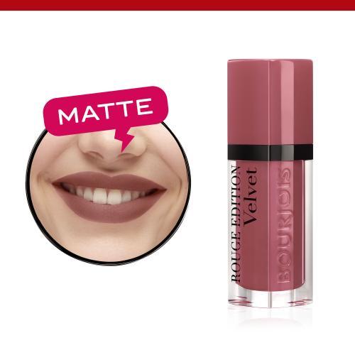 Actual product image Bourjois Rouge Edition Velvet Lipstick (07 Nude-ist)