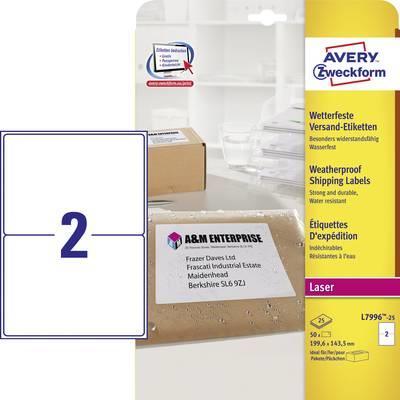 Actual product image Avery Versand labels