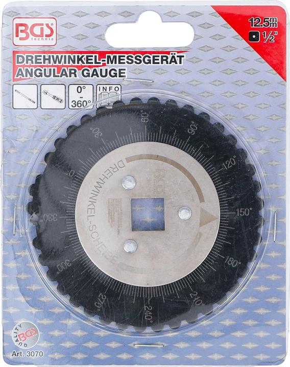 Immagine prodotto BGS Calibro angolare per coppie angolari Azionamento da 12,5 mm (1/2") (1/2")