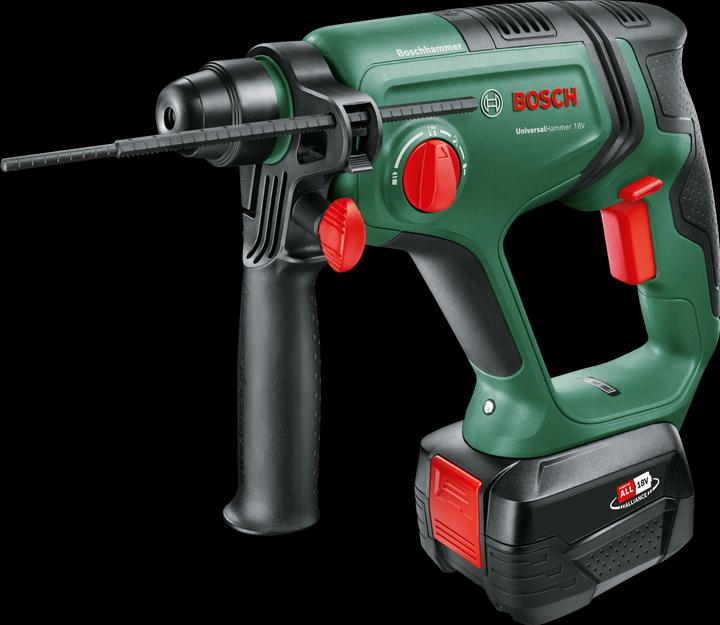 Carrying cases, Depth stop, 1 battery pack PBA 18V 4.0 Ah W-C, Universal Hammer 18V, Charger AL 1830 CV
