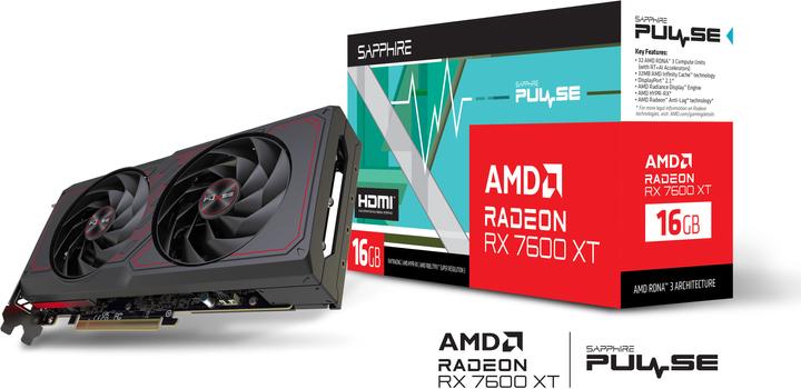 Immagine prodotto Sapphire Pulse AMD Radeon RX 7600 XT (16 GB)