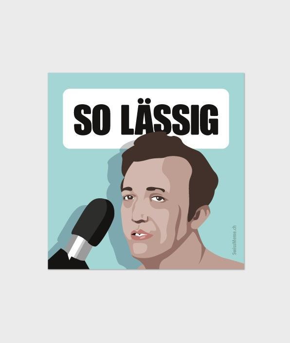 Produktbild SwissMeme SO LÄSSIG Sticker