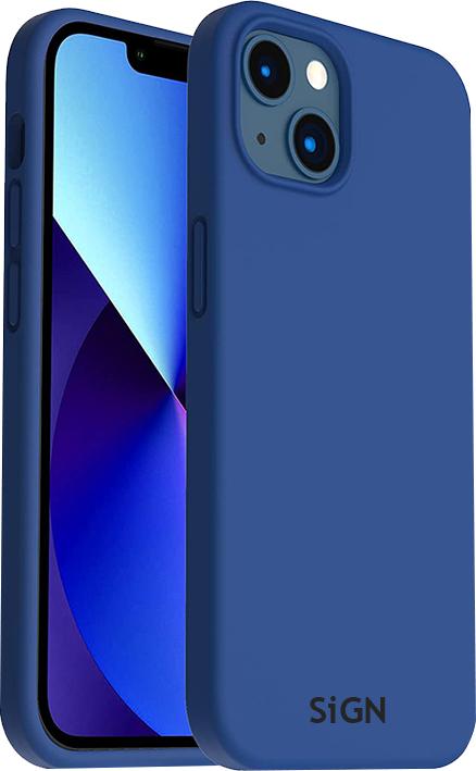 Actual product image SIGN Liquid Silicone Case for iPhone 14 - Sea Blue (Apple iPhone 14)