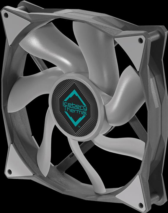 Produktbild Iceberg Thermal IceGALE Xtra Computergehäuse Ventilator 14 cm Türkis 1 Stück(e) (140 mm, 1 x)