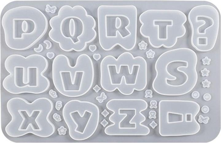 Produktbild König Design Epoxidharz Formen Set Resin Giessharz Silikonform Mold Buchstaben Schmuck Armband (Silikon)