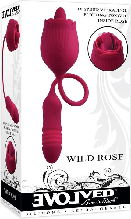 Productafbeelding Evolved - Wild Rose Tong Vibrator - Rood