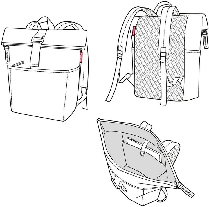 Actual product image reisenthel Leisure backpack Rolltop backpack Twist coffee (22 l)