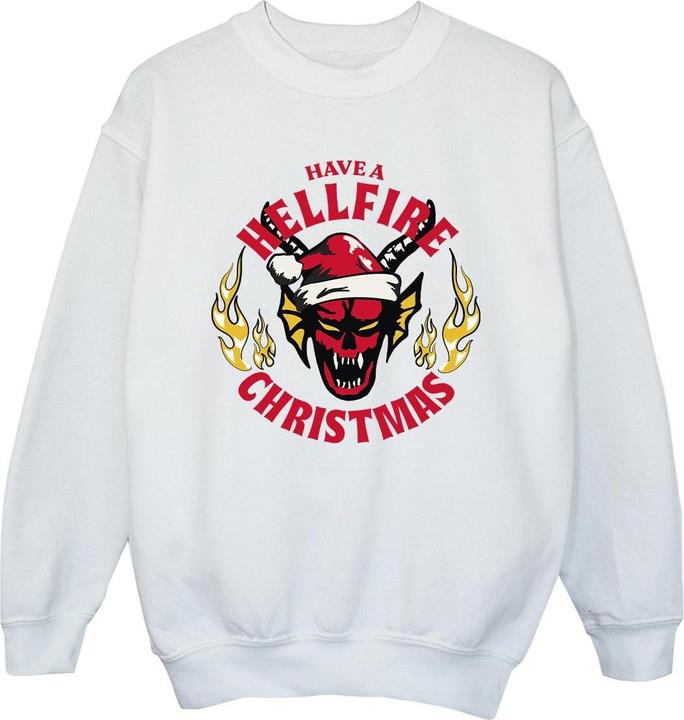 Produktbild Netflix Stranger Things Hellfire Christmas Sweatshirt Mädchen (128)