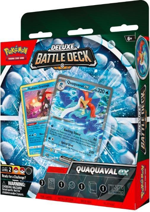 Actual product image Pokémon Zestaw kart Deluxe Battle Deck Quaquaval EX (Deck)