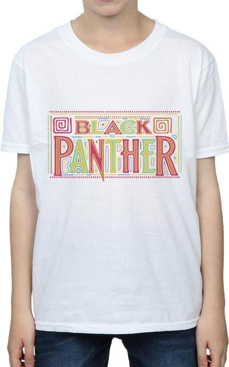 Actual product image Boys Black Panther Tribal Logo T-Shirt (152, 158)