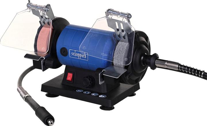 Image du produit Scheppach Ponceuse double avec arbre flexible HG35 (Meuleuse d'établi, 120 W)