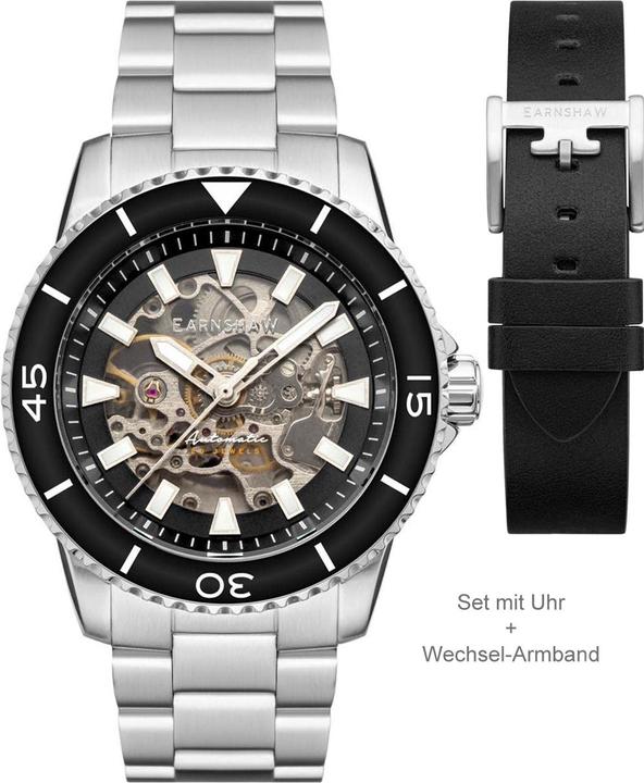 Thomas Earnshaw ES-8227-11 Wallis Squelette automatique 42mm (Montre analogique, 42 mm)
