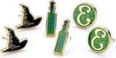 Carat Wicked Hat, Potion and Elphaba 'E' Logo Set of 3 Stud Earring Pairs (Zinklegierung: 93 % Zi)