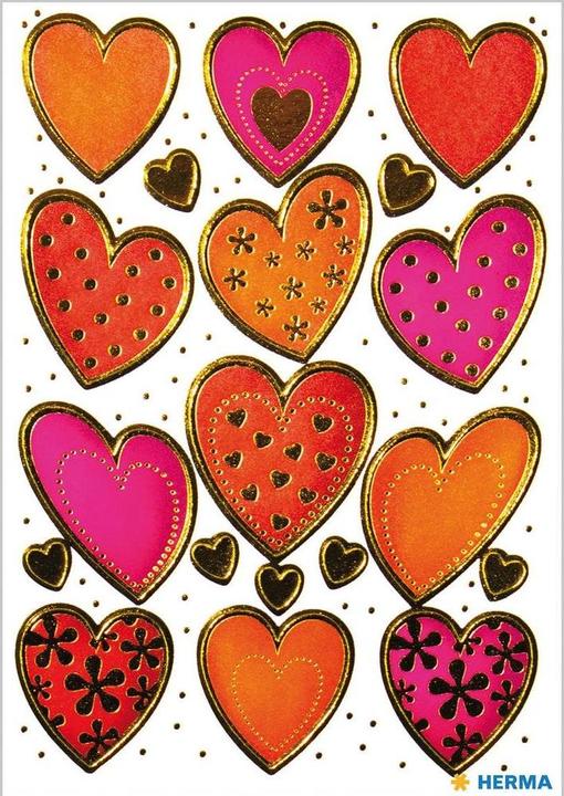 Actual product image HERMA Sticker hearts