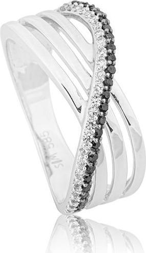 Image du produit Breuning BAGUE - BRILLANT NOIR/Brill. 0,245 Ct. H/p1 (51, Or 750/18 K)