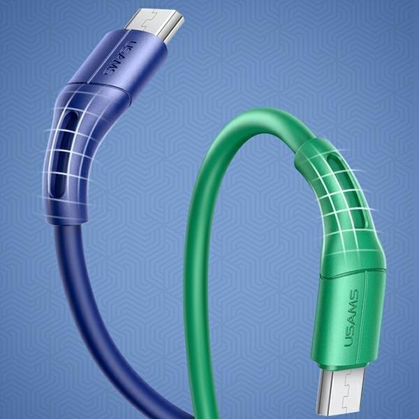 Produktbild Usams Kabel U68 microUSB 2A Fast Charge 1m bialywhite SJ502USB02 USSJ502 (1 m, USB 2.0)