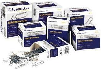 Actual product image Soennecken Paper clip Design of shape: corrugated, round For Length: 77 mm (100 x)