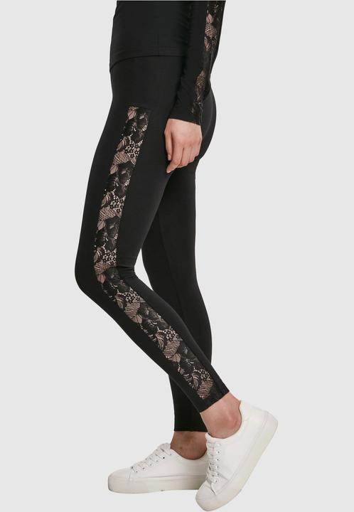 Actual product image Urban Classics Ladies Lace Striped Leggings (XL)