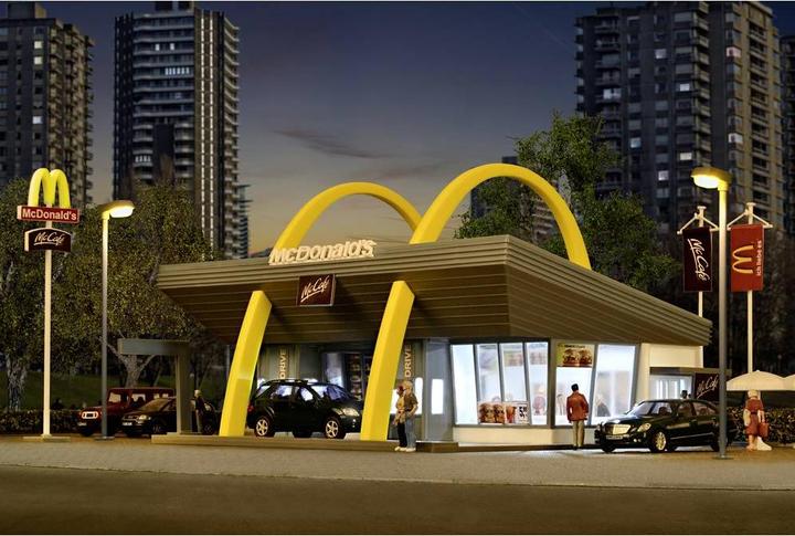 Image du produit Vollmer H0 Restaurant rapide de McDonalds