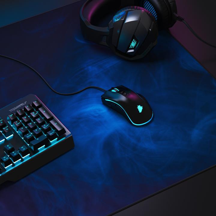 Actual product image Titanwolf Gaming Mouse Pad, XXXL Speed Mouse Mat 1200 x 600 mm, Speed & Precision, Coloured Smoke (3XL)