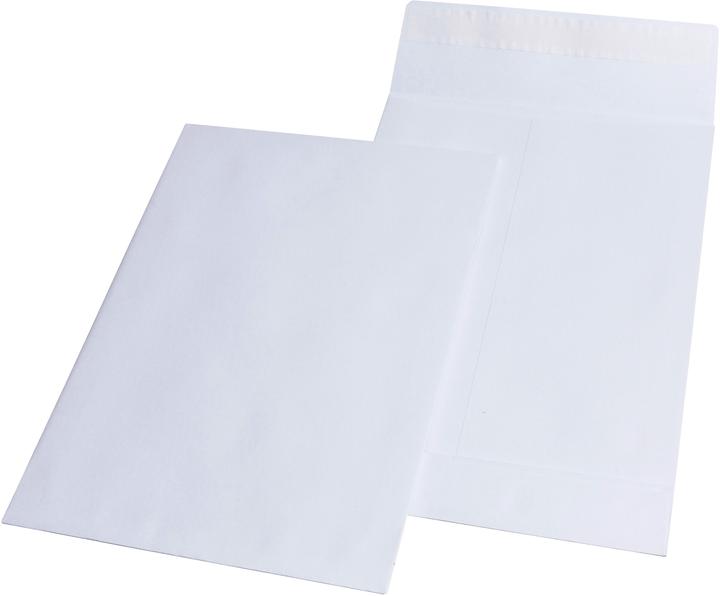 Immagine prodotto Elepa Busta pieghevole, DIN C4, con adesivo, bianca, Kraft Offset, 140g/mq (100 x)