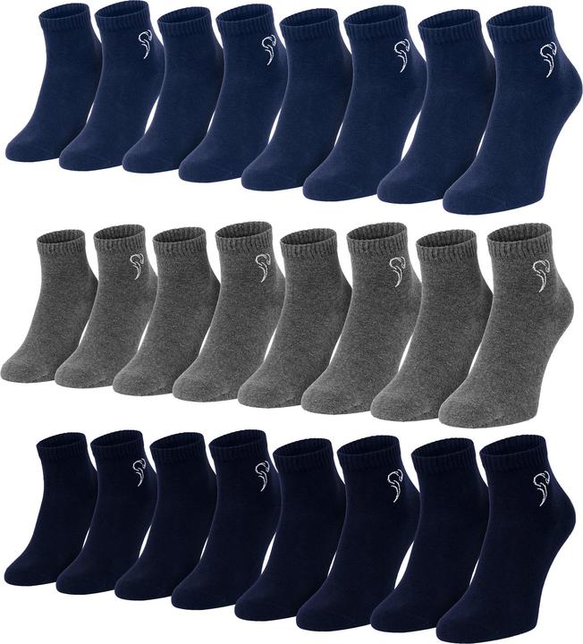 Dunkelblau/Blau/Grau