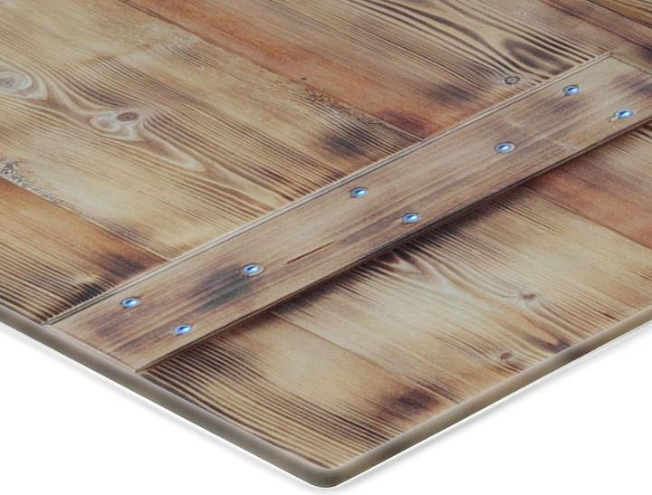 Actual product image Trenddeko 3D wooden window - Hammock in Paradise (40 x 60 cm)