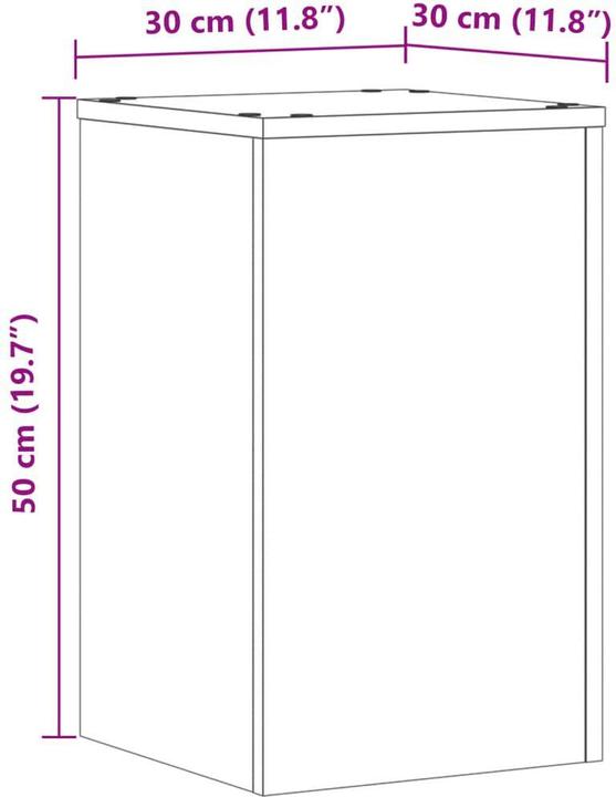 Actual product image VidaXL Plant stand 2 pcs. oak