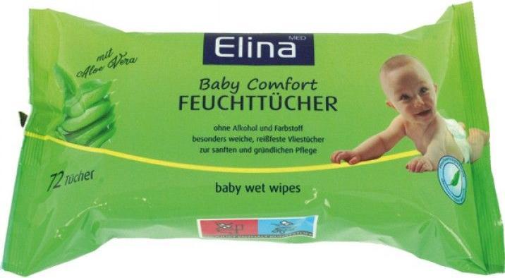 Immagine prodotto Elina Salviettine umidificate 72 Salviettine per neonati misura 20x15cm (72 Pezzo/i)