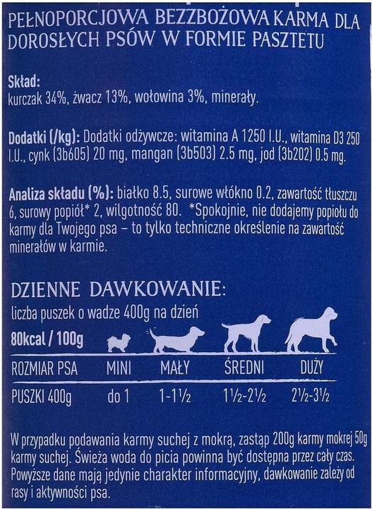 Immagine prodotto Butcher's Original Tripe Mix Rumen Pate - Cibo umido per cani - 400g (Senior, 1 pz., 400 g)