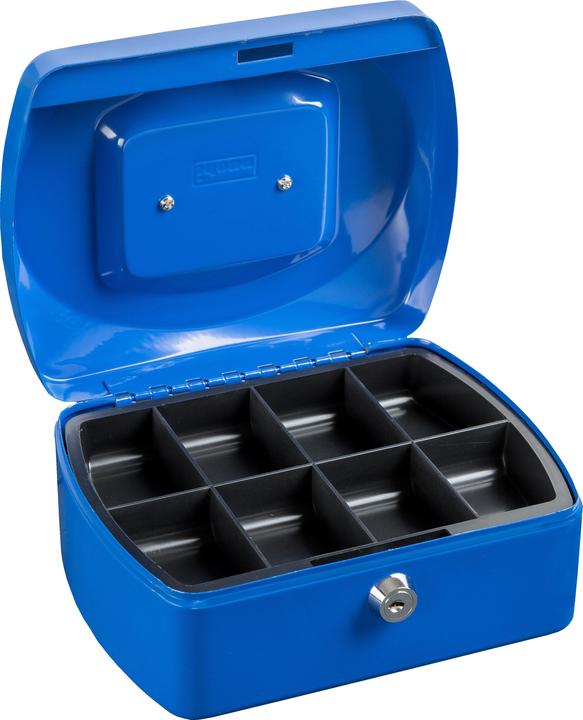 Actual product image Idena Cash box 8" 205x160x90mm, blue