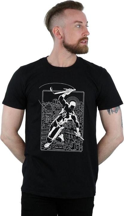 Actual product image Mens Daredevil Silhouette T-Shirt (3XL)