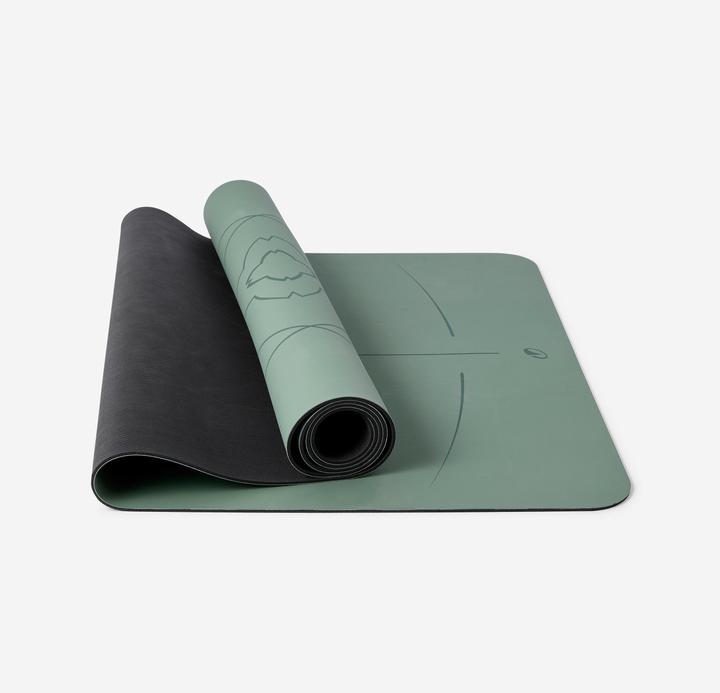 Image du produit Kimjaly Tapis yoga ultra adhérent 185cm x 65 cm x 4mm - vert foncé (4 mm)