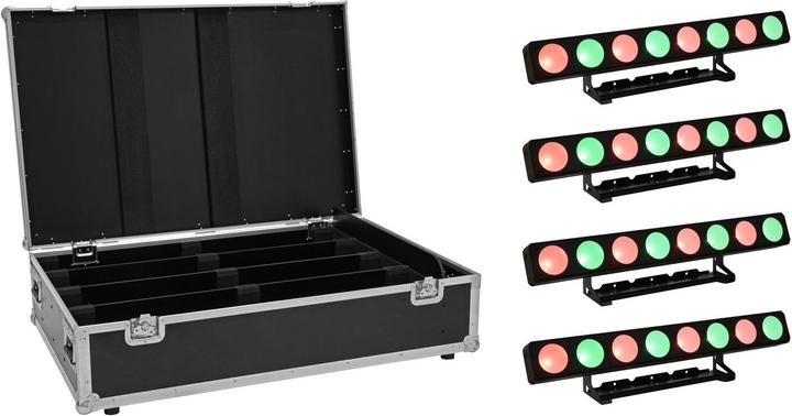 Produktbild Eurolite Set 4x LED PMB-8 COB QCL 30W Leiste + Case