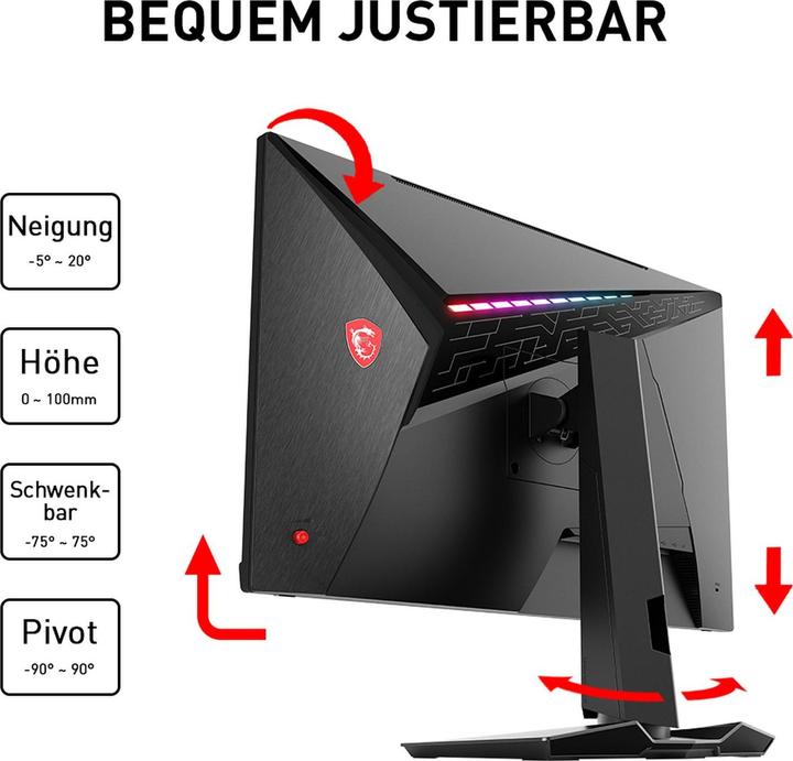 Actual product image MSI Optix MAG274QRF-QD (2560 x 1440 pixels, 27")