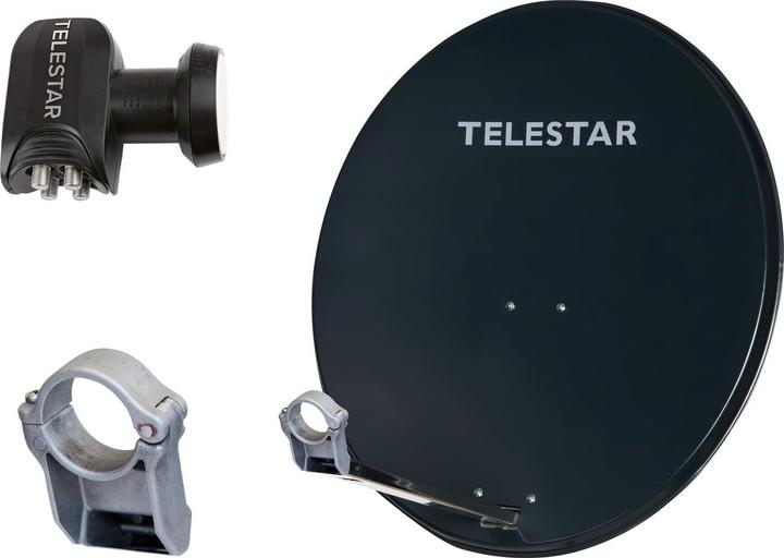 Produktbild Telestar DIGIRAPID 80 4 Teilnehmer Alu Sat-Antenne mit QUAD LNB (Yagi-Antenne, 38 dB, DAB/ DAB+, UKW / MW / LW)