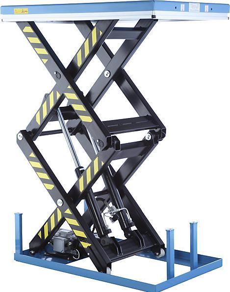Image du produit Gesutra Table élévatrice à double ciseaux, fixe, force 1000 kg, tension de service 230
