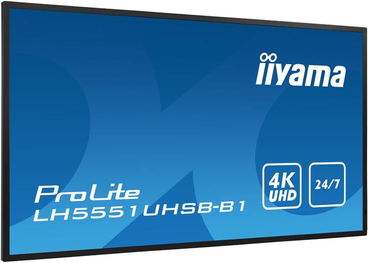 Actual product image iiyama LH5551UHSB-B1 55IN SLIM 4K UHD (3840 x 2160 Pixels, 54")