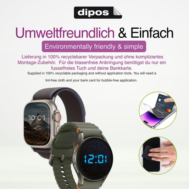 Actual product image Dipos Screen Protector Crystalclear for Pure Time Kids Watch
